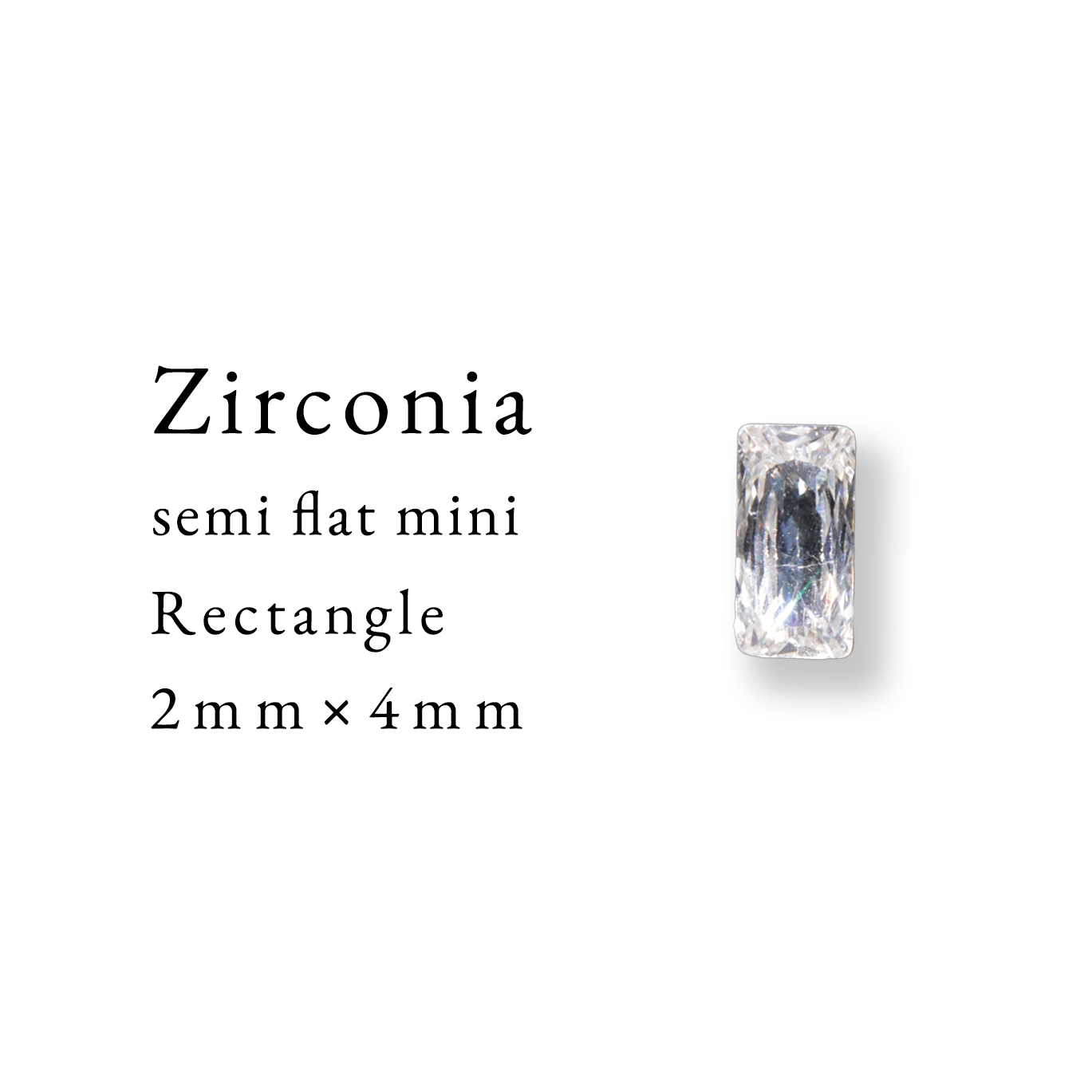 Zirconia semi flat mini