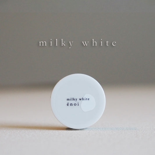 milky white