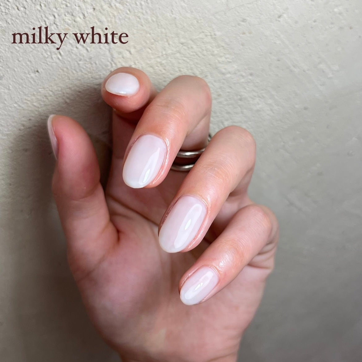 milky white