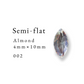 Semi-flat-Almond