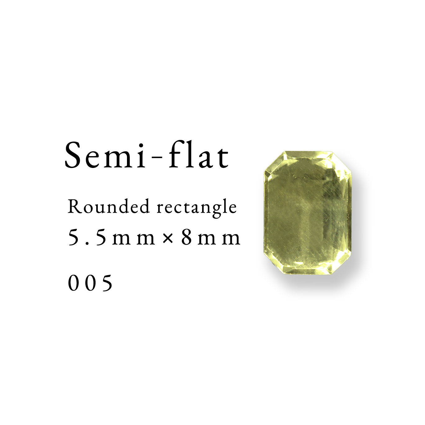 Semi-flat Rounded rectangle