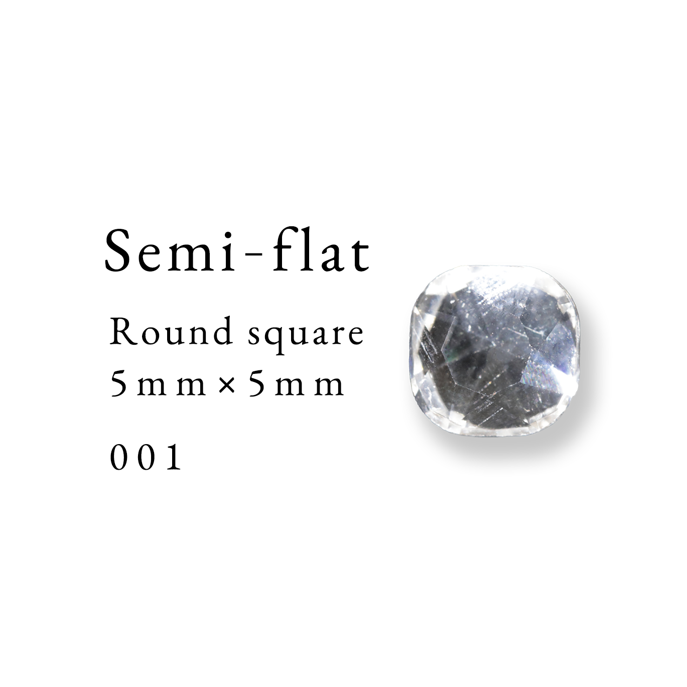 Semi-flat Round square