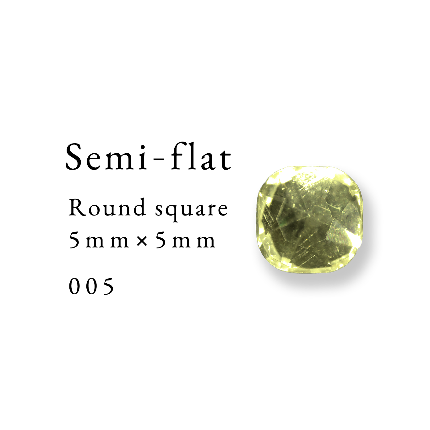 Semi-flat Round square