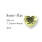Semi-flat Heart