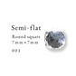 Semi-flat Round square
