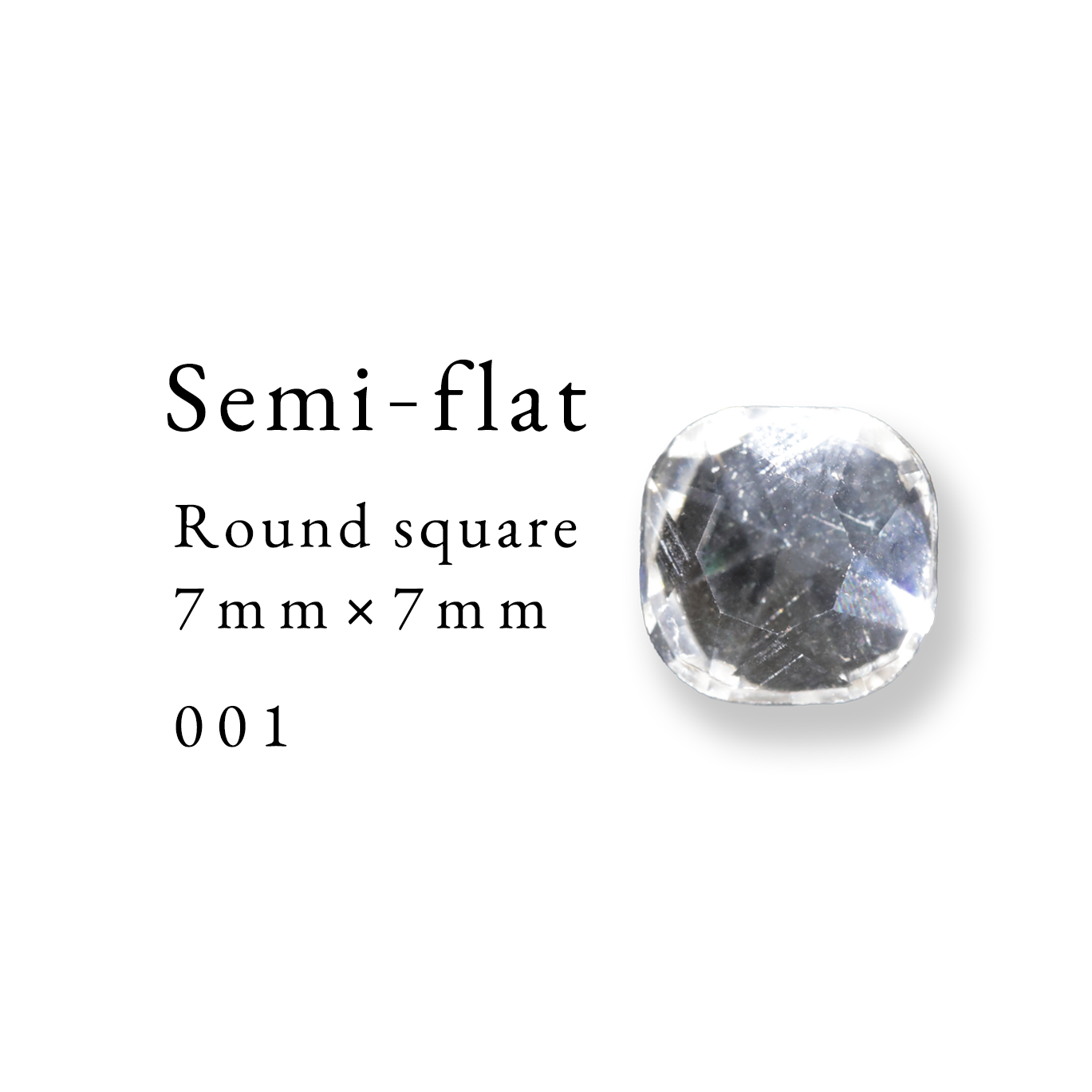 Semi-flat Round square