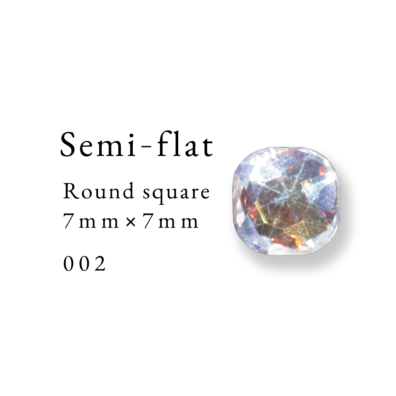 Semi-flat Round square