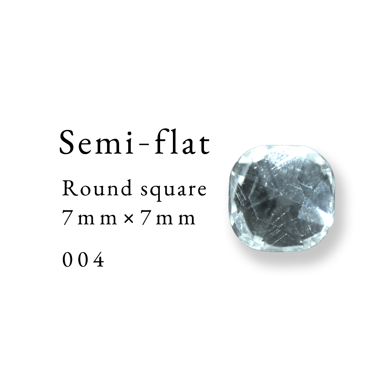 Semi-flat Round square