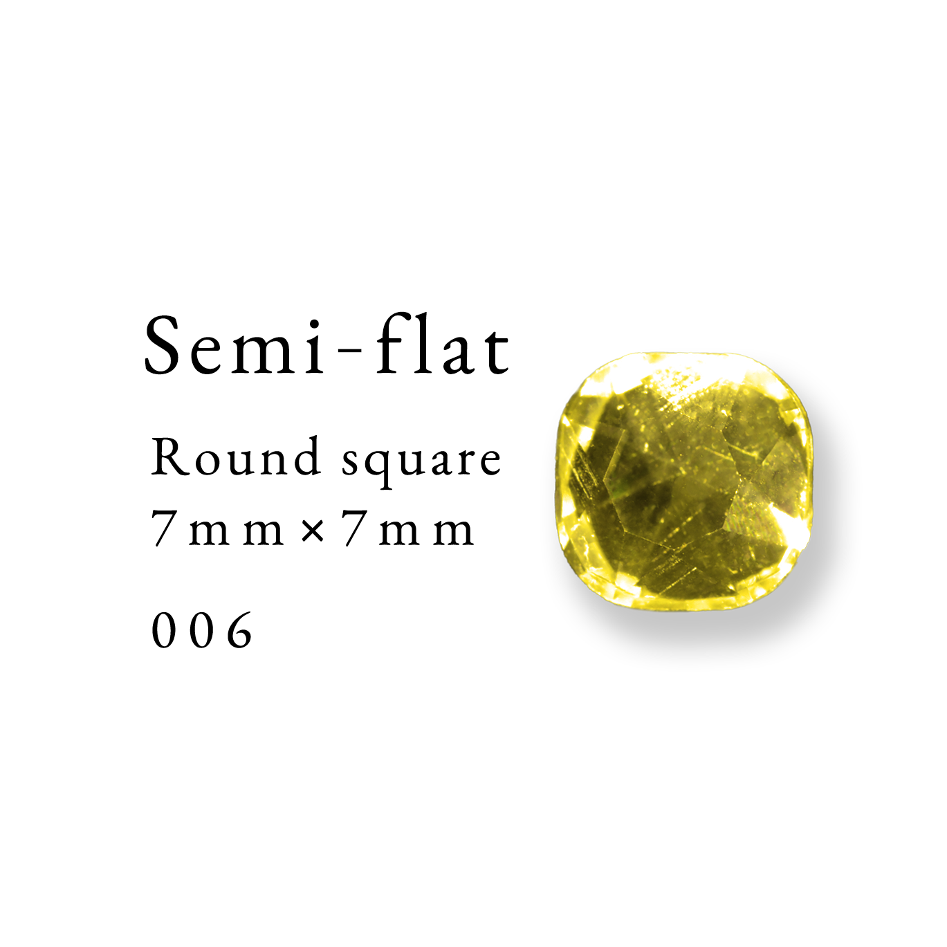 Semi-flat Round square