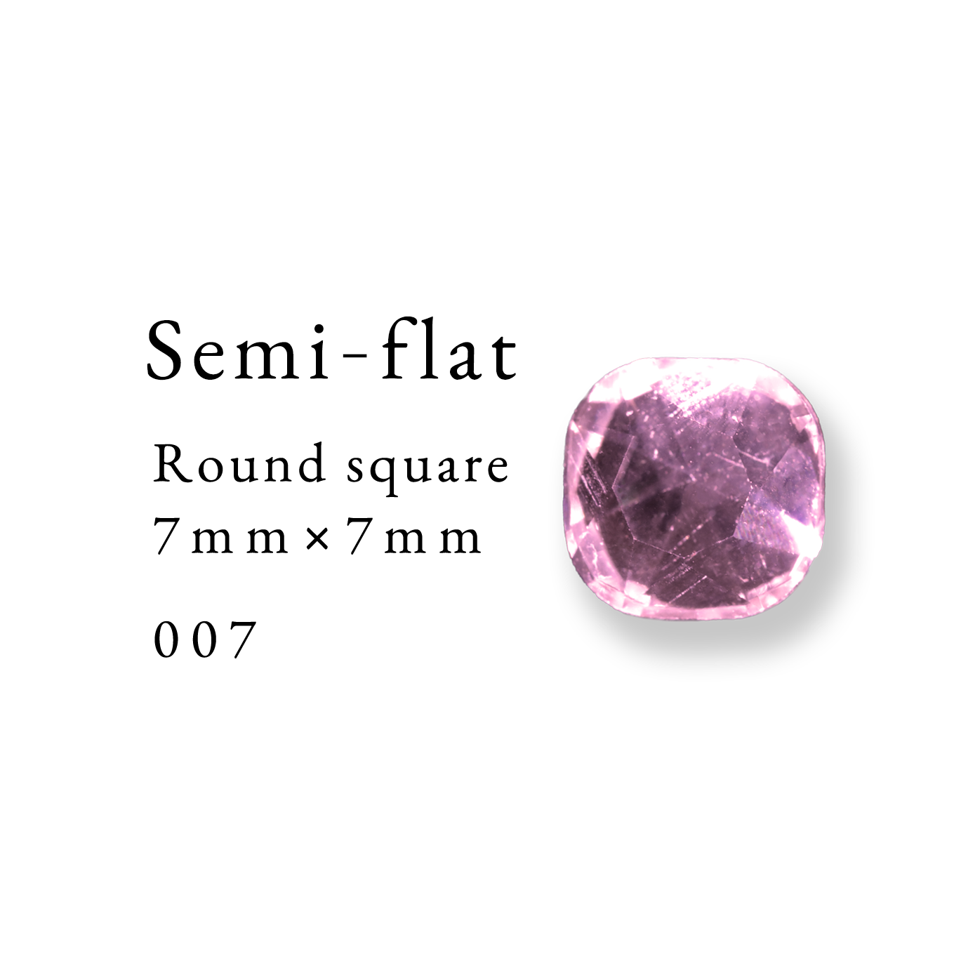 Semi-flat Round square