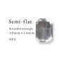 Semi-flat Rounded rectangle
