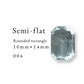 Semi-flat Rounded rectangle