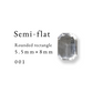 Semi-flat Rounded rectangle