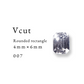Vcut-Rounded rectangle