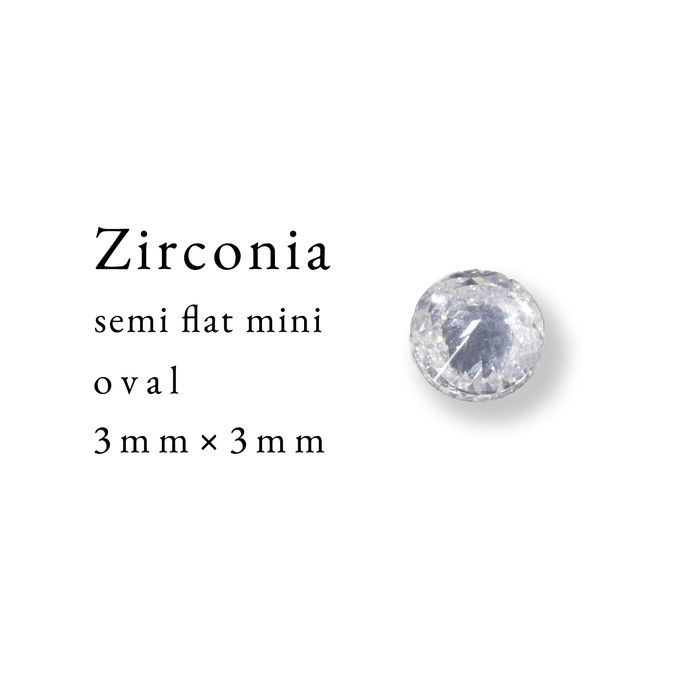 Zirconia semi flat mini
