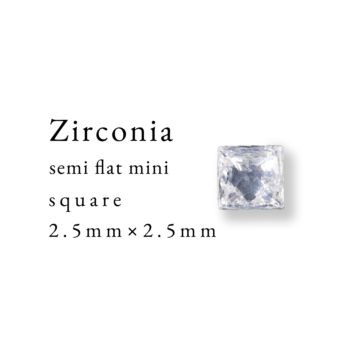 Zirconia semi flat mini