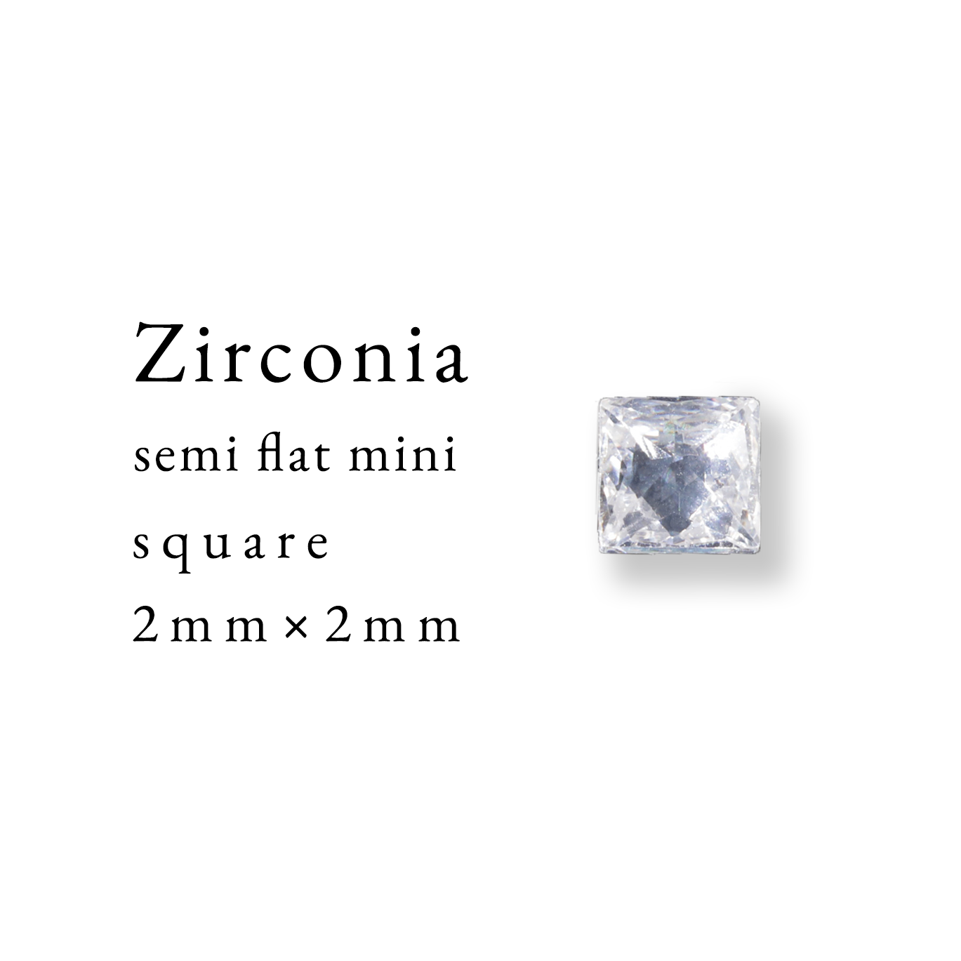 Zirconia semi flat mini