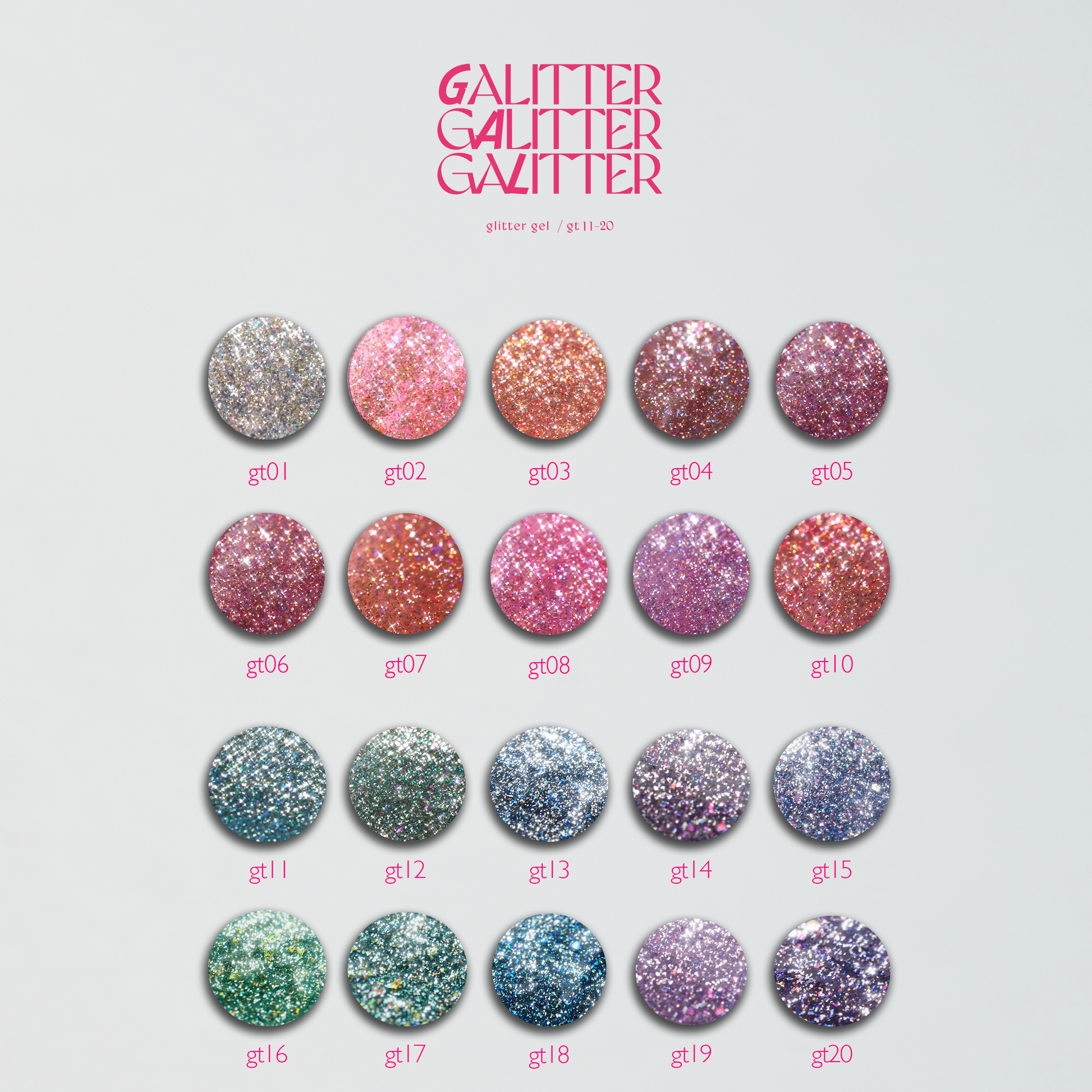 enoi GALITTER ギャリッター カラージェル エノイ 10色セット GaLitter – énoi