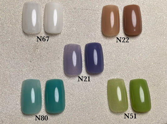 "N" series -non wipe gel colors-